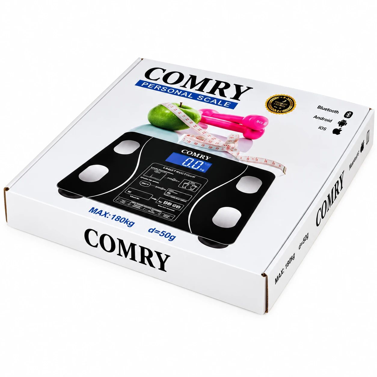 ترازوی وزن کشی هوشمند دیجیتالی کمری بلوتوثی مدل COMRY